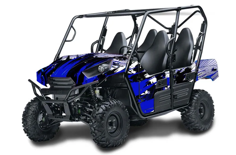 Kawasaki Teryx 800 4 Door Graphic Kit - 2013-2015 Carbon X Blue