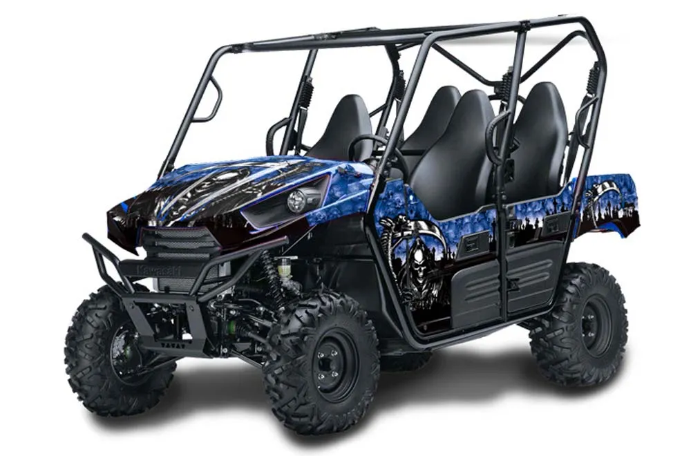 Kawasaki Teryx 800 4 Door Graphic Kit - 2013-2015 Reaper Blue