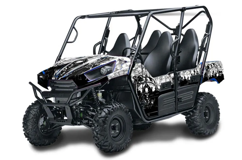 Kawasaki Teryx 800 4 Door Graphic Kit - 2013-2015 Reaper White