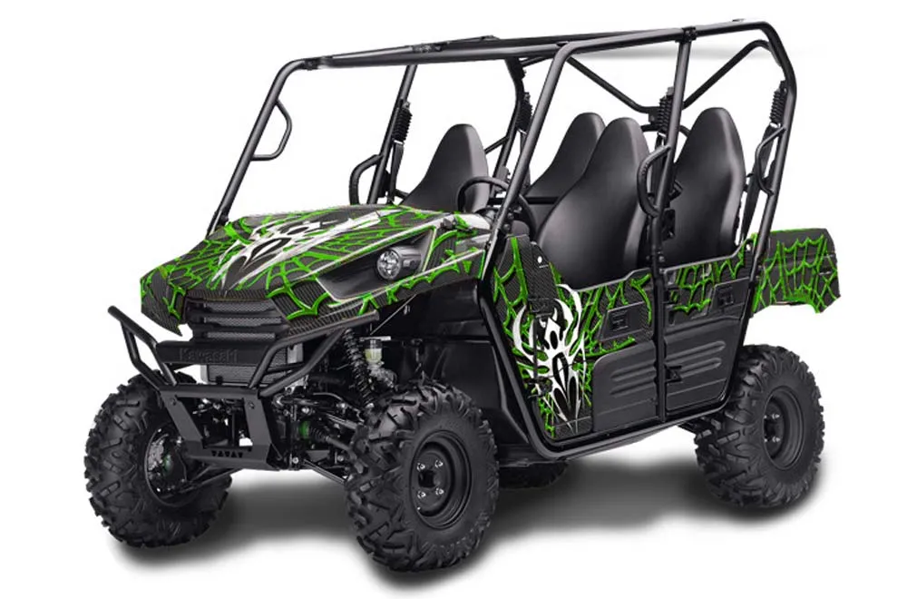 Kawasaki Teryx 800 4 Door Graphic Kit - 2013-2015 Widow Maker Green