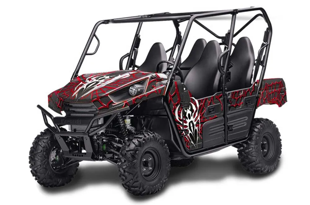 Kawasaki Teryx 800 4 Door Graphic Kit - 2013-2015 Widow Maker Red
