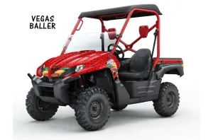Kawasaki Teryx 750 Graphic Kit - 2007-2009 Vegas Baller Red