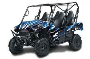 Kawasaki Teryx 800 4 Door Graphic Kit - 2013-2015 Attack Blue