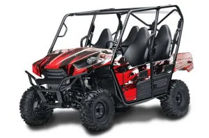 Kawasaki Teryx 800 4 Door Graphic Kit - 2013-2015 Carbon X Red