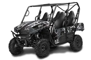 Kawasaki Teryx 800 4 Door Graphic Kit - 2013-2015 Deaden Black