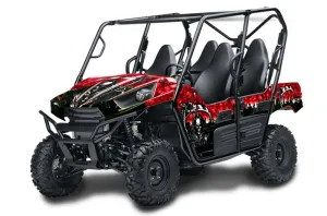 Kawasaki Teryx 800 4 Door Graphic Kit - 2013-2015 Reaper Red
