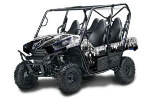 Kawasaki Teryx 800 4 Door Graphic Kit - 2013-2015 Reaper White