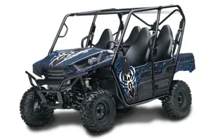 Kawasaki Teryx 800 4 Door Graphic Kit - 2013-2015 Widow Maker Blue