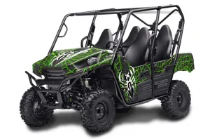 Kawasaki Teryx 800 4 Door Graphic Kit - 2013-2015 Widow Maker Green