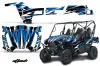 Kawasaki Teryx 800 4 Door Graphic Kit - 2013-2015 Attack Blue