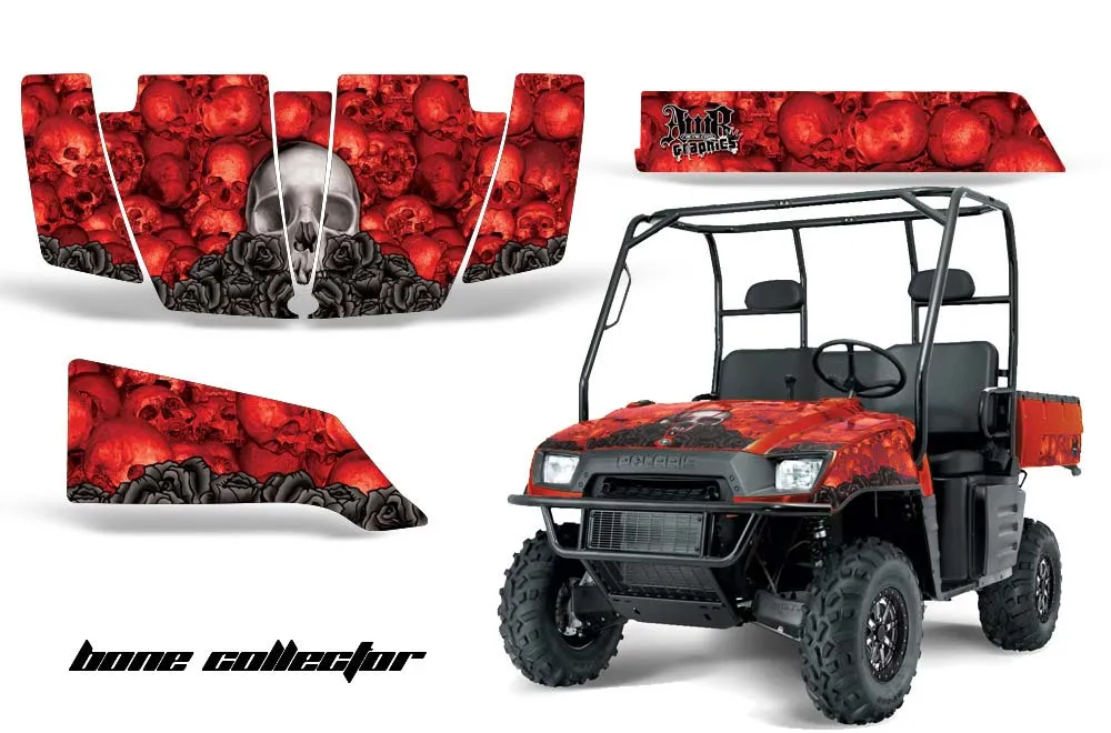 Polaris Ranger 500 / 700 XP Graphic Kit - 2005-2008 Bone Collector Red