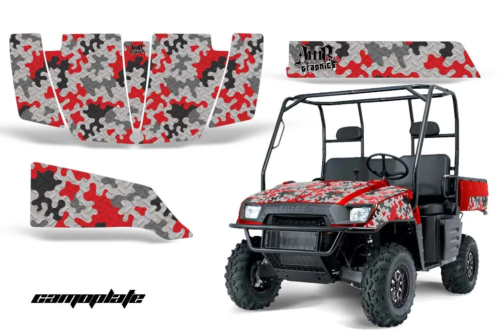 Polaris Ranger 500 / 700 XP Graphic Kit - 2005-2008 Camoplate Red