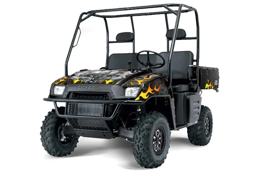 Polaris Ranger 500 / 700 XP Graphic Kit - 2005-2008 Motorhead Black
