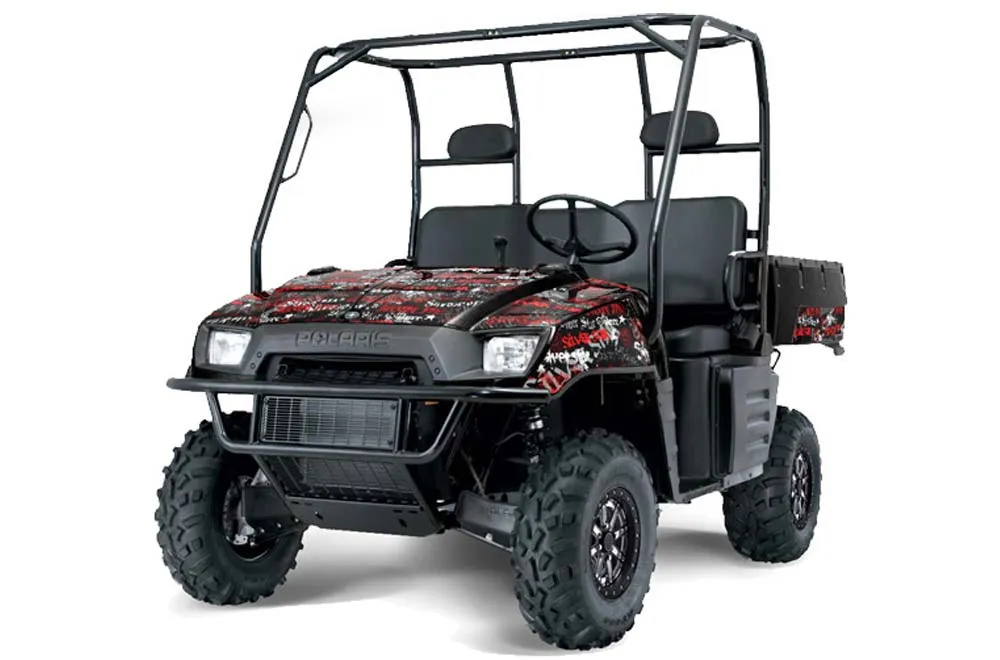 Polaris Ranger 500 / 700 XP Graphic Kit - 2005-2008 Silver Star - Silverhaze Black