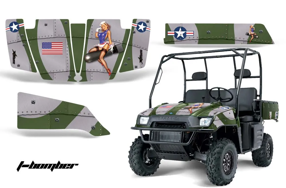 Polaris Ranger 500 / 700 XP Graphic Kit - 2005-2008 T Bomber Green