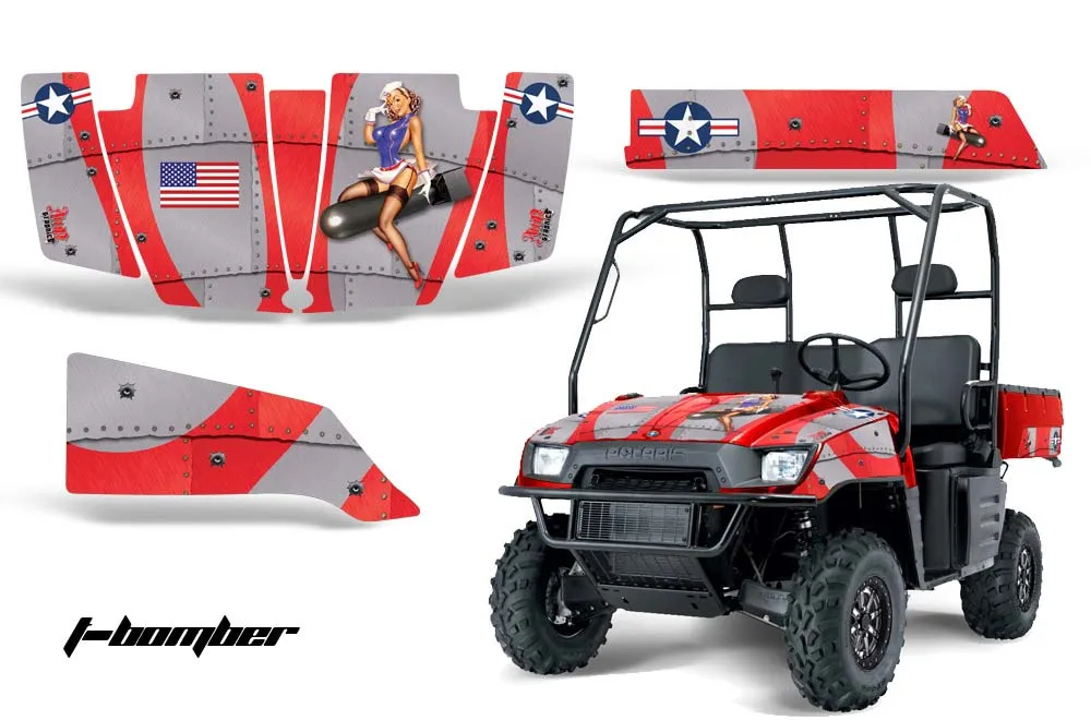 Polaris Ranger 500 / 700 XP Graphic Kit - 2005-2008 T Bomber Red