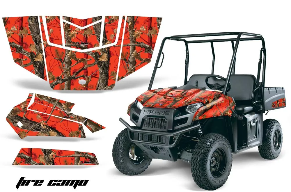 Polaris Ranger EV Electric Graphic Kit - 2009-2015 Fire Camo Camo