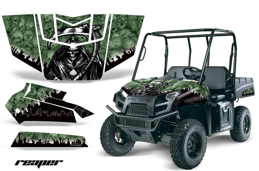 Polaris Ranger EV Electric Graphic Kit - 2009-2015 Reaper Green
