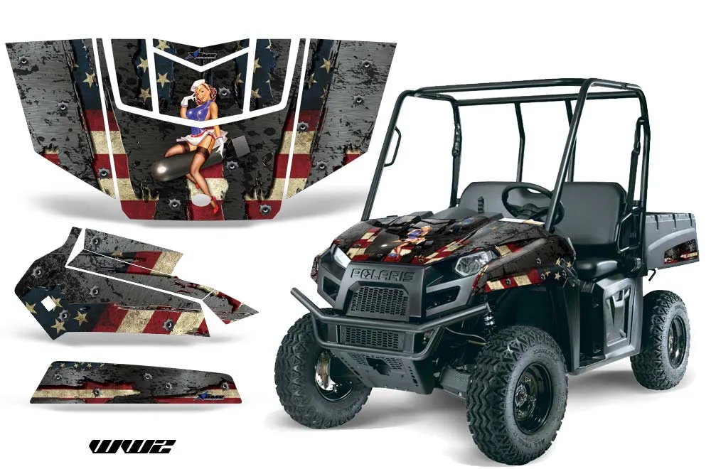 Polaris Ranger EV Electric Graphic Kit - 2009-2015 WW2