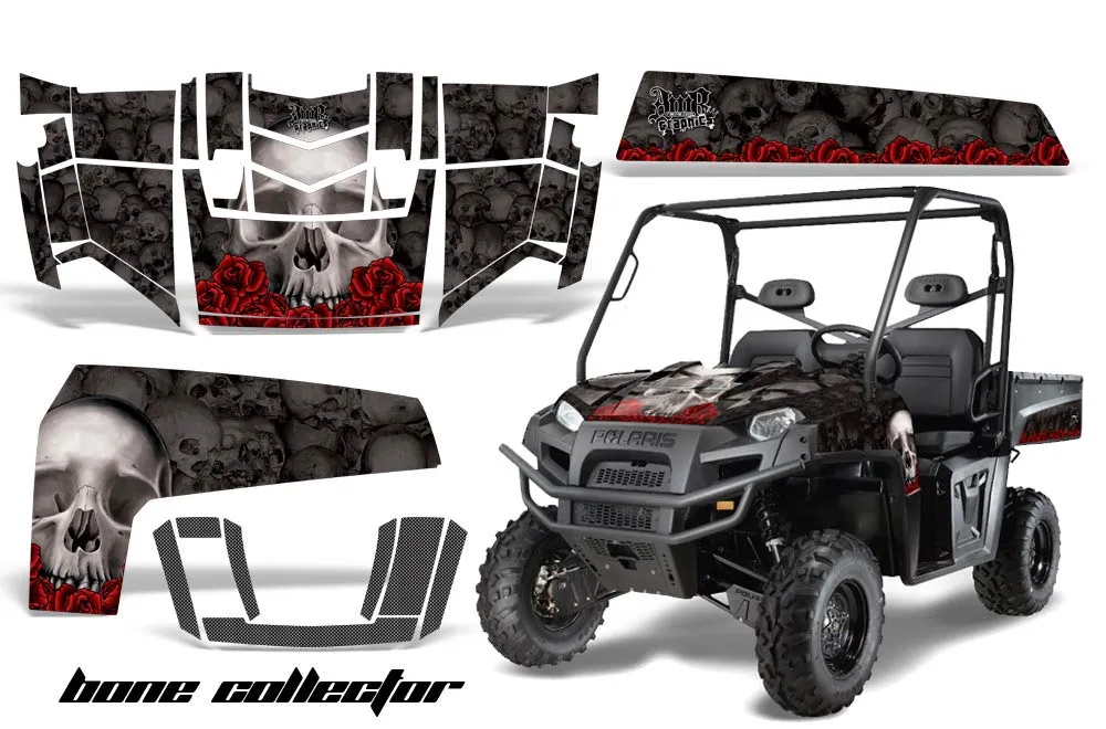 Polaris Ranger XP 500 / 700 4x4 EFI Graphic Kit - 2009 Bone Collector Black