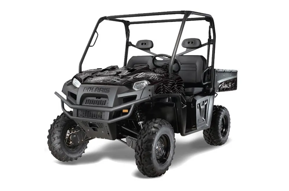 Polaris Ranger XP 500 / 700 4x4 EFI Graphic Kit - 2009 Skulls N Hammers Silver