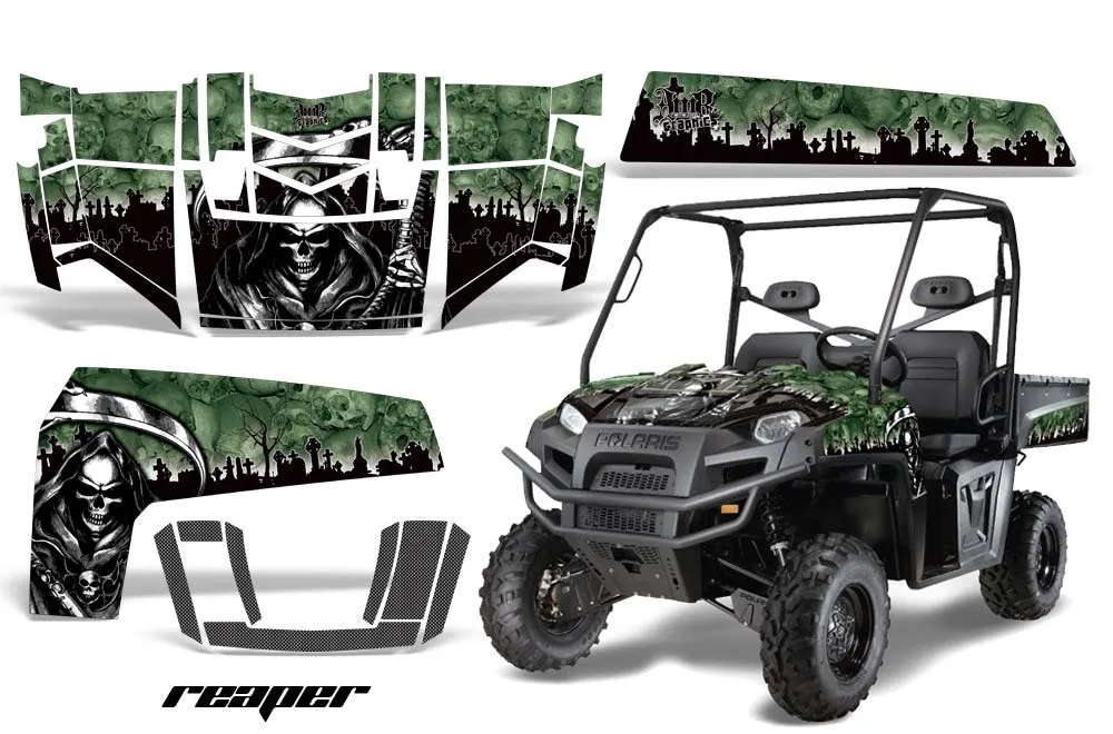Polaris Ranger XP 500 / 800 / 900D 4x4 EFI Graphic Kit - 2010-2014 Reaper Green