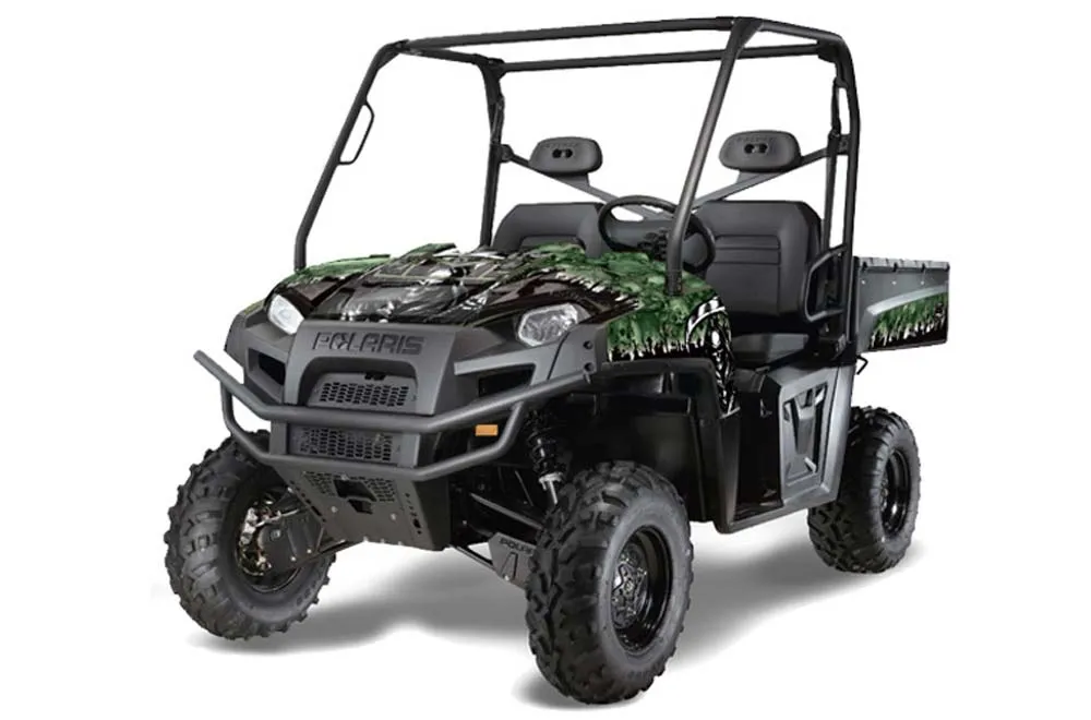 Polaris Ranger XP 500 / 800 / 900D 4x4 EFI Graphic Kit - 2010-2014 Reaper Green