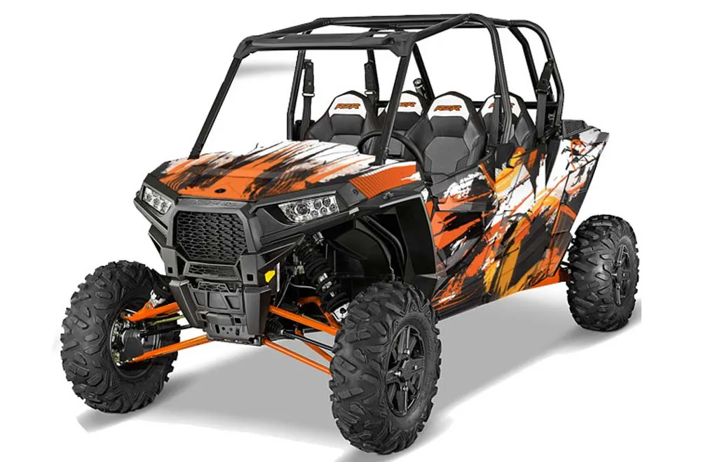 Polaris RZR 1000 XP 4 Door Graphic Kit - 2013-2018 Carbon X Orange
