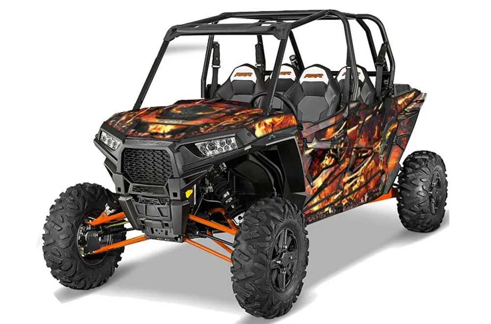 Polaris RZR 1000 XP 4 Door Graphic Kit - 2013-2018 Firestorm Black