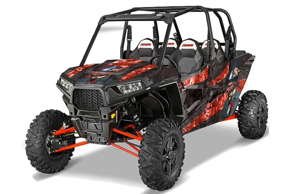 Polaris RZR 1000 XP 4 Door Graphic Kit - 2013-2018 Mad Hatter Red