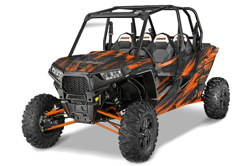 Polaris RZR 1000 XP 4 Door Graphic Kit - 2013-2018 Nuke Orange