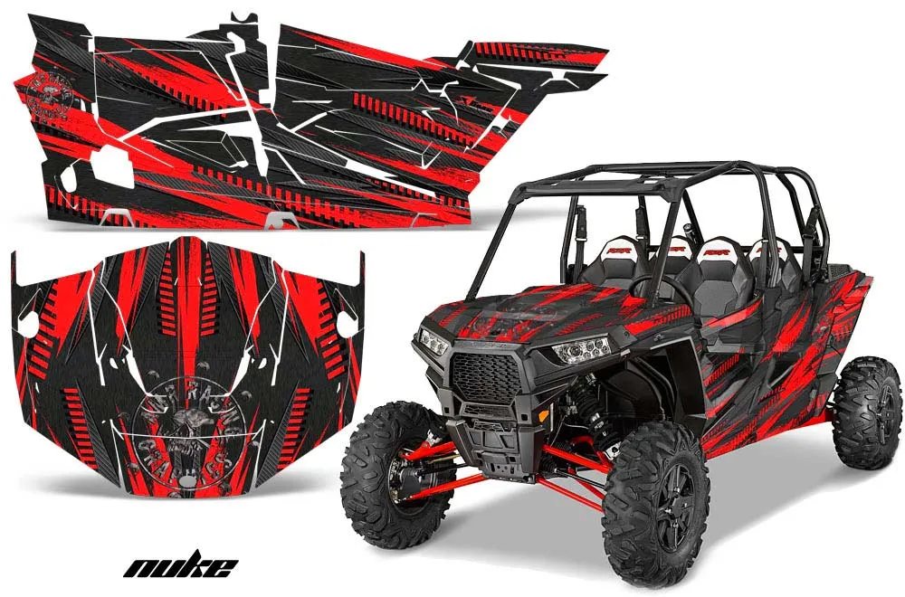 Polaris RZR 1000 XP 4 Door Graphic Kit - 2013-2018 Nuke Red