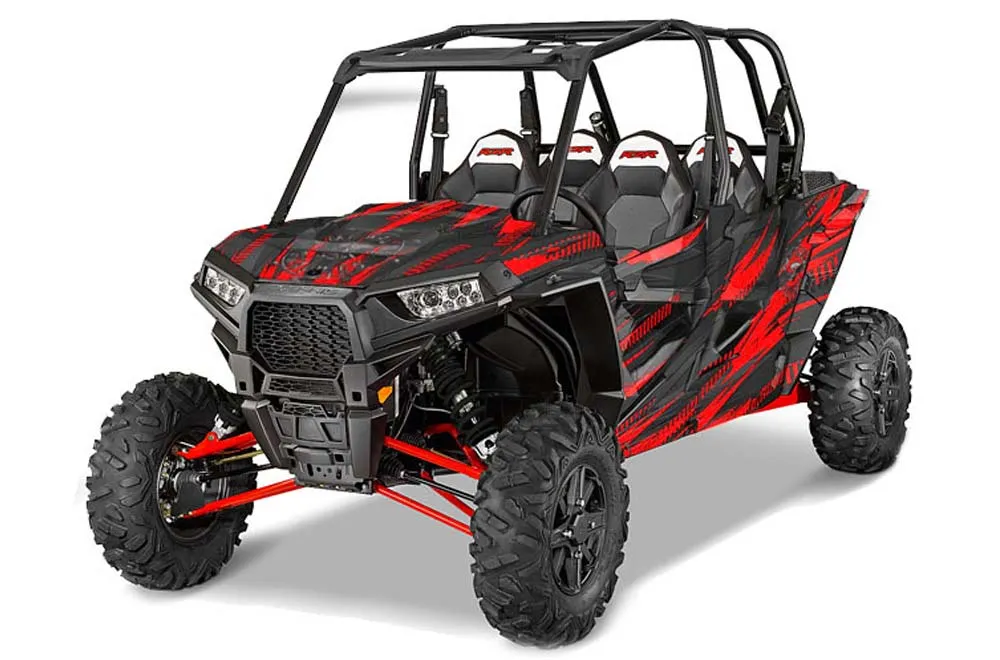 Polaris RZR 1000 XP 4 Door Graphic Kit - 2013-2018 Nuke Red
