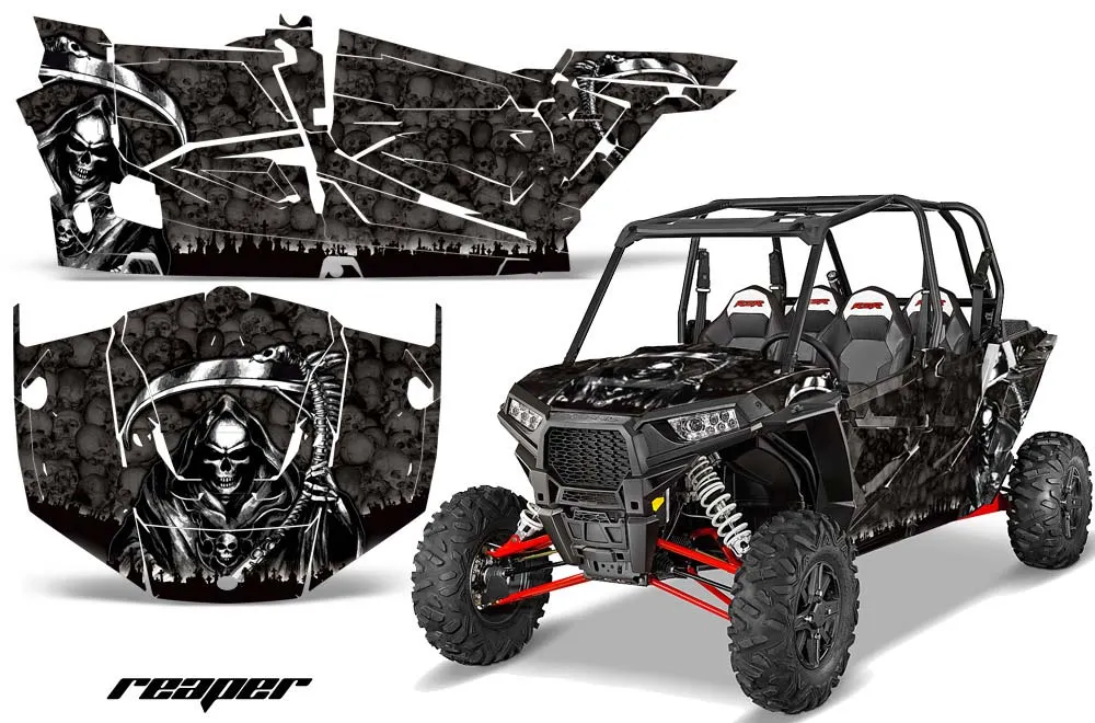 Polaris RZR 1000 XP 4 Door Graphic Kit - 2013-2018 Reaper Black
