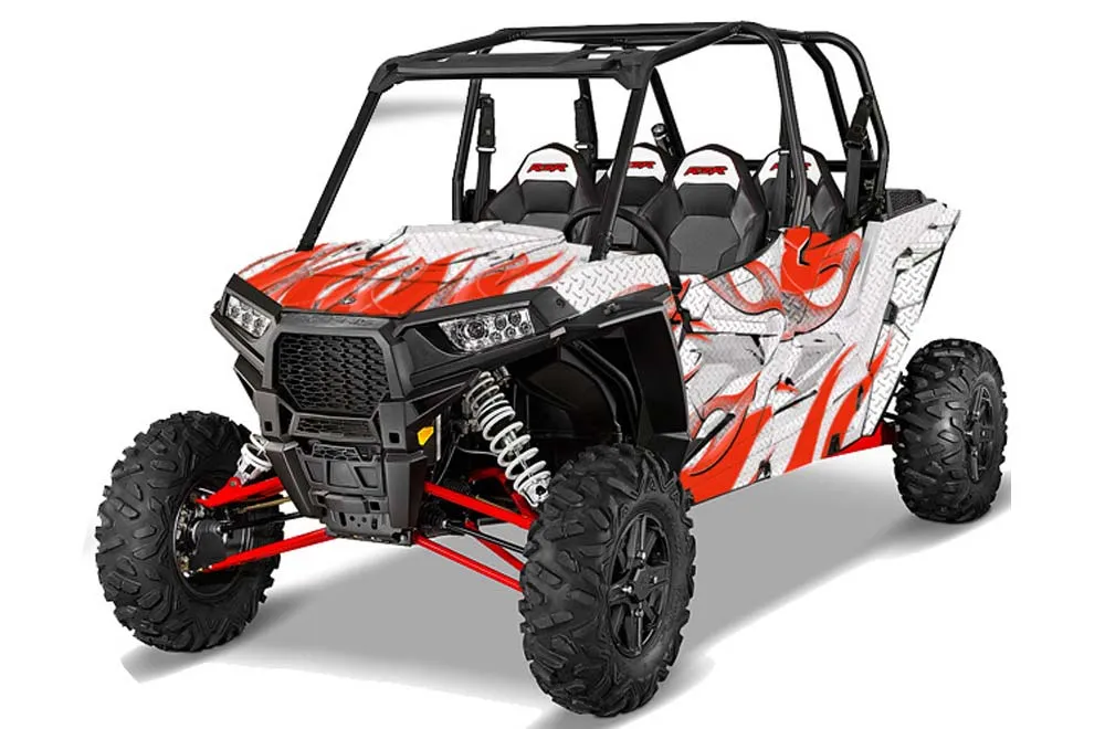 Polaris RZR 1000 XP 4 Door Graphic Kit - 2013-2018 Tribal Flames Red
