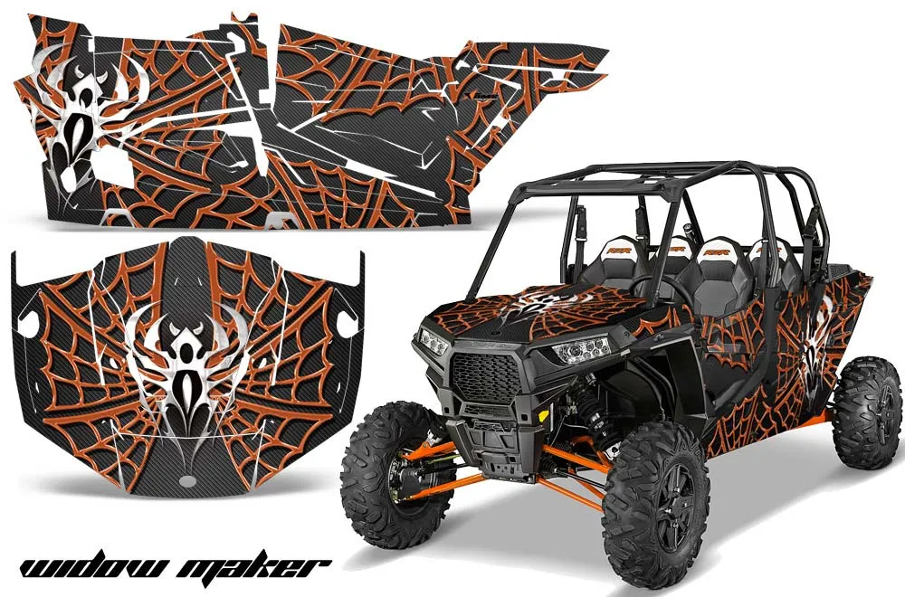 Polaris RZR 1000 XP 4 Door Graphic Kit - 2013-2018 Widow Maker Orange