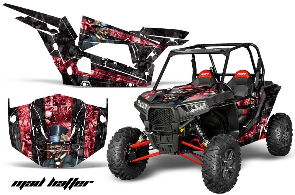 Polaris RZR 1000 XP 2 Door Graphic Kit - 2013-2018 Mad Hatter Red