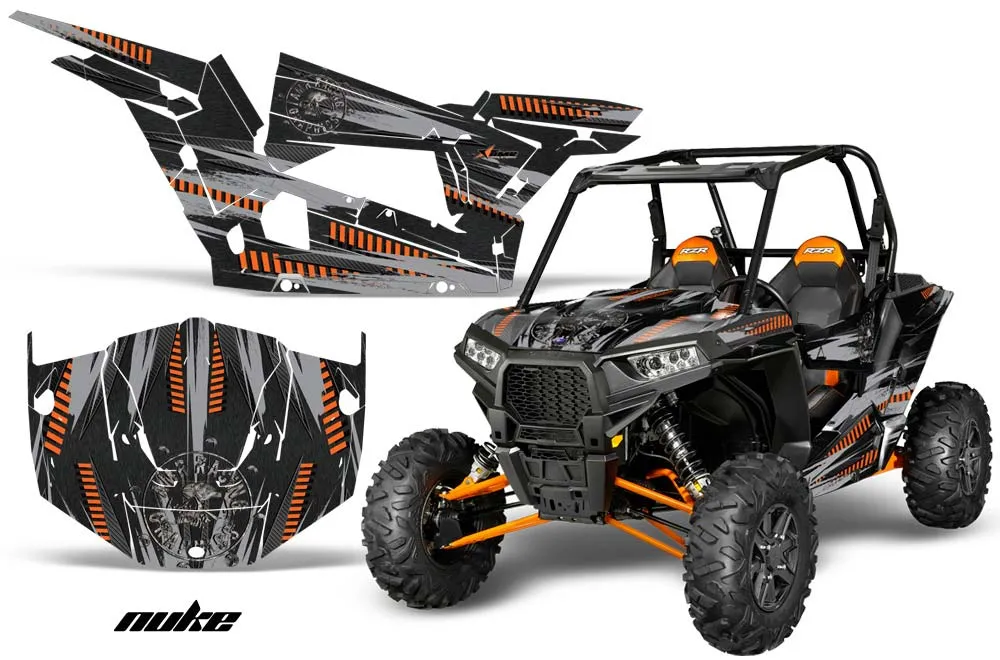 Polaris RZR 1000 XP 2 Door Graphic Kit - 2013-2018 Nuke Orange