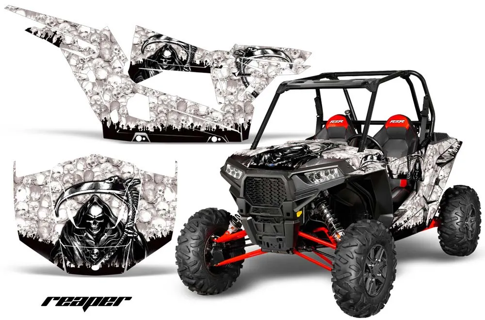 Polaris RZR 1000 XP 2 Door Graphic Kit - 2013-2018 Reaper White