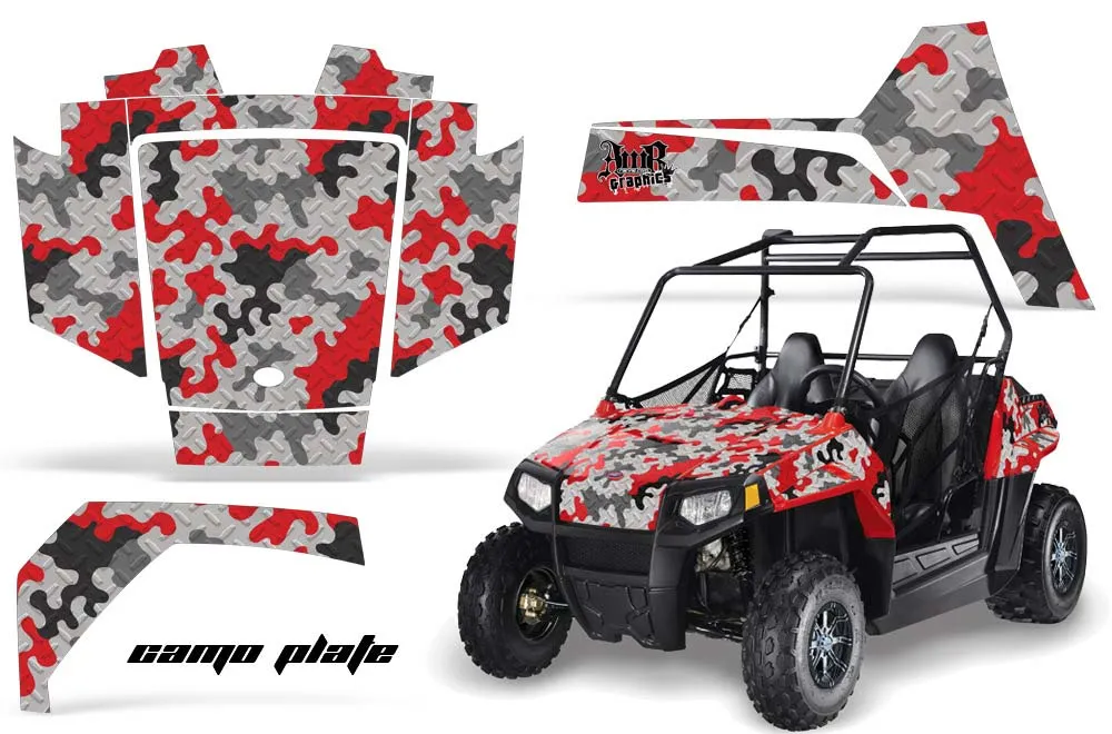 Polaris RZR 170 Graphic Kit - All Years Camoplate Red