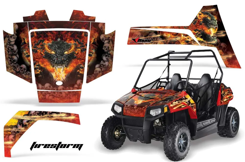 Polaris RZR 170 Graphic Kit - All Years Firestorm Red