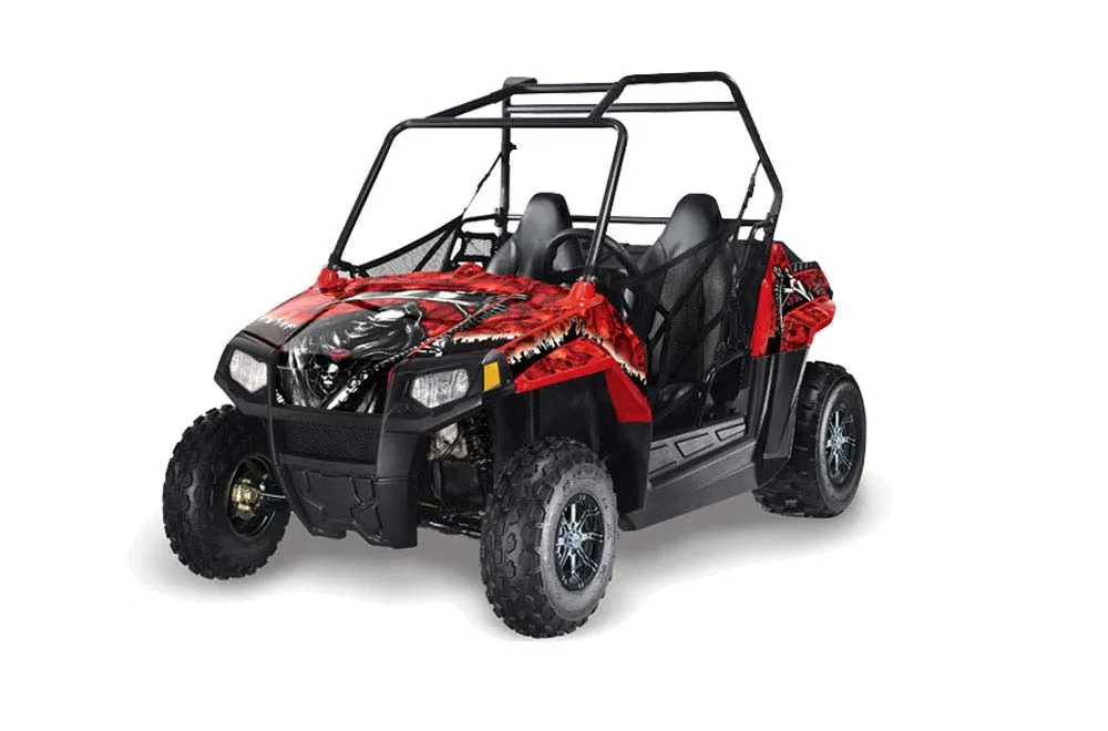 Polaris RZR 170 Graphic Kit - All Years Reaper Red