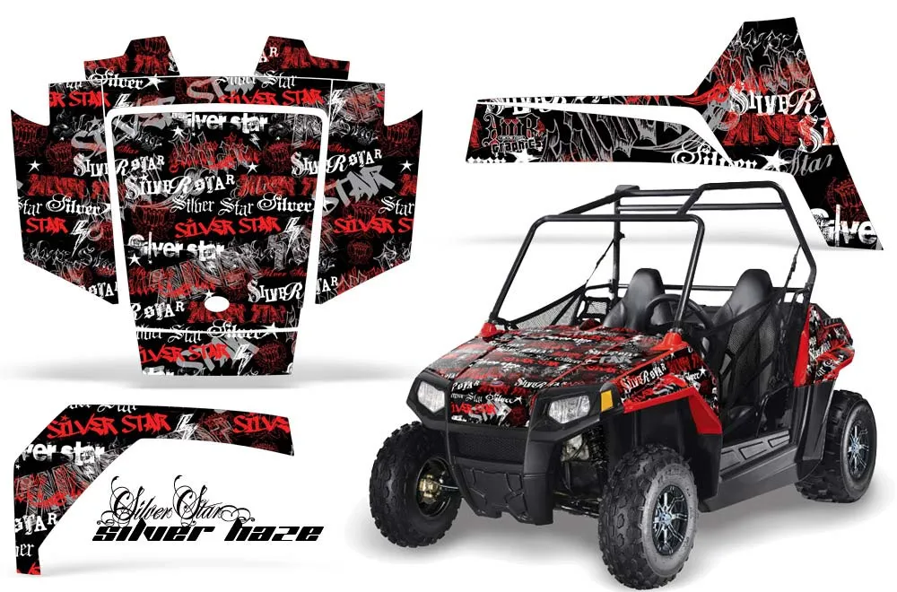 Polaris RZR 170 Graphic Kit - All Years Silverhaze Red