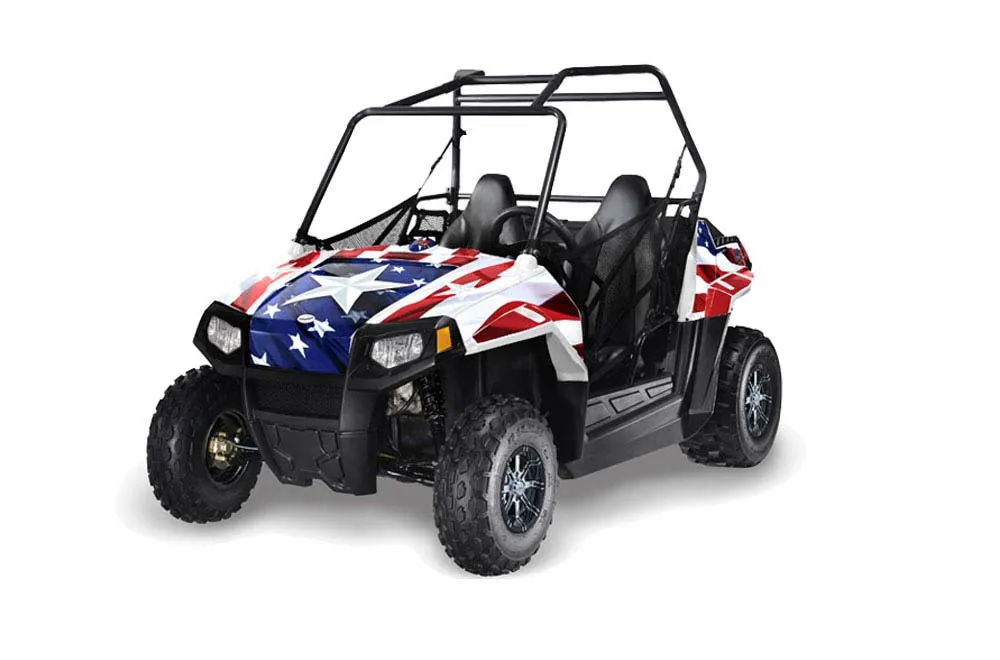 Polaris RZR 170 Graphic Kit - All Years Stars N Stripes Red White & Blue