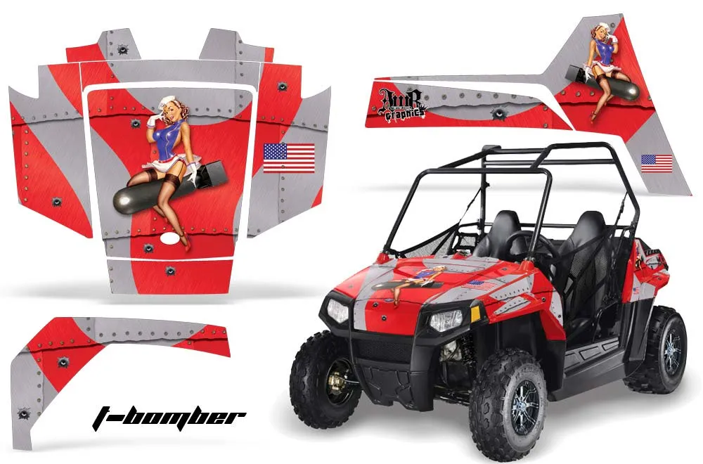 Polaris RZR 170 Graphic Kit - All Years T Bomber Red
