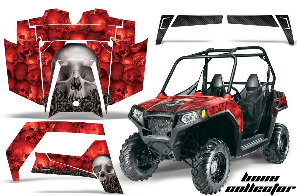 Polaris RZR 570 Graphic Kit - All Years Bone Collector Red
