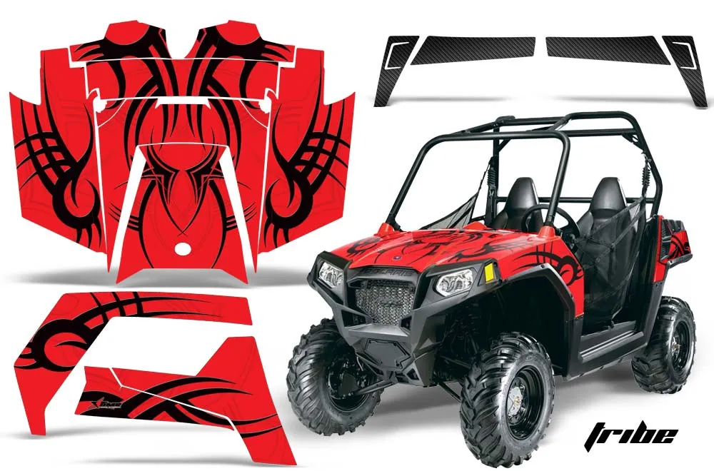 Polaris RZR 570 Graphic Kit - All Years Tribe Red