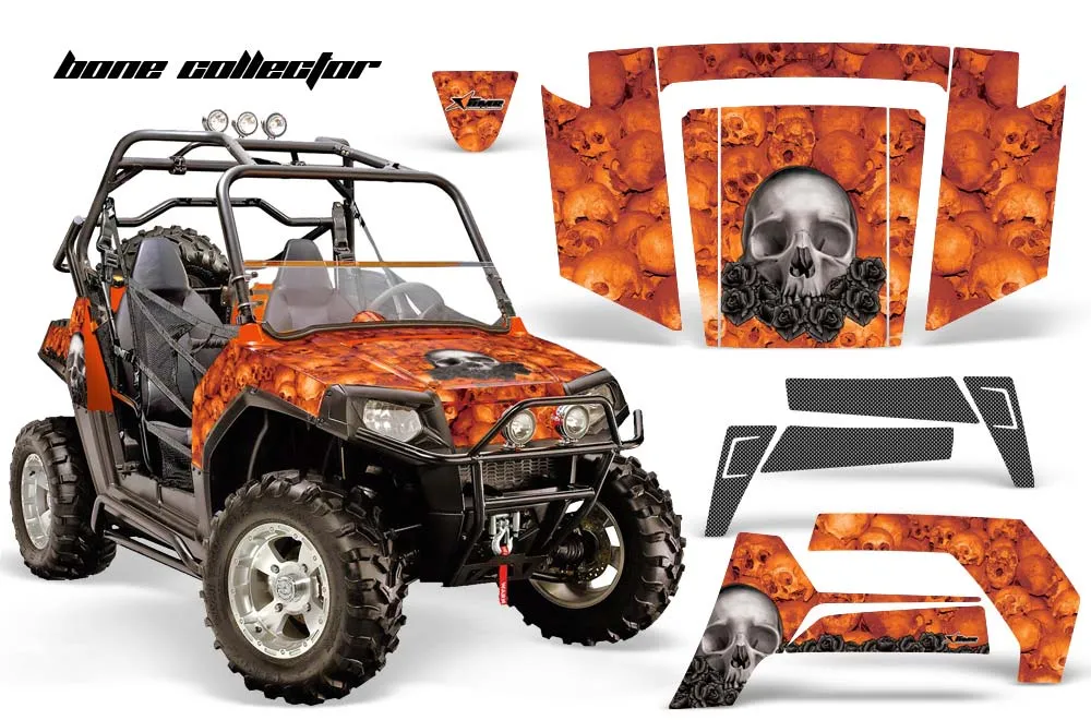 Polaris RZR 800 / 800S Graphic Kit - 2006-2010 Bone Collector Orange