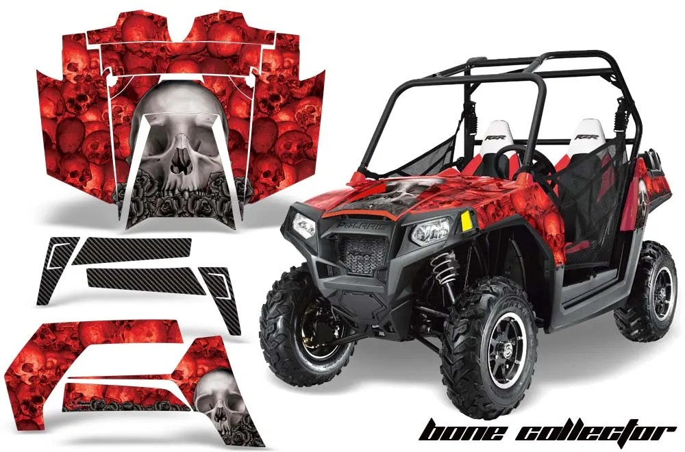 Polaris RZR 800 / 800S Graphic Kit - 2011-2014 Bone Collector Red