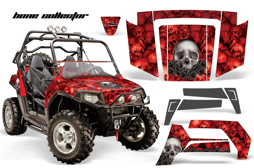 Polaris RZR 800 / 800S Graphic Kit - 2006-2010 Bone Collector Red